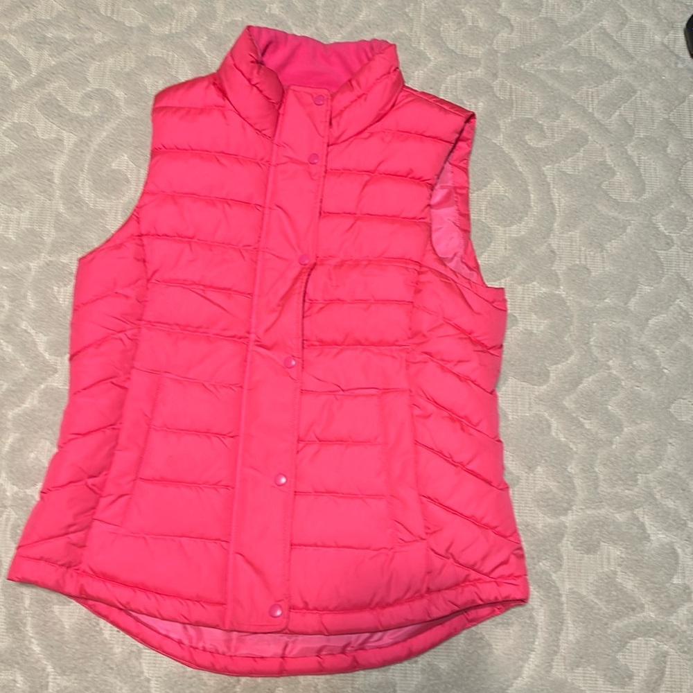 Gap women pink puffer warmest vest propnkne jacket size S in excellent condition